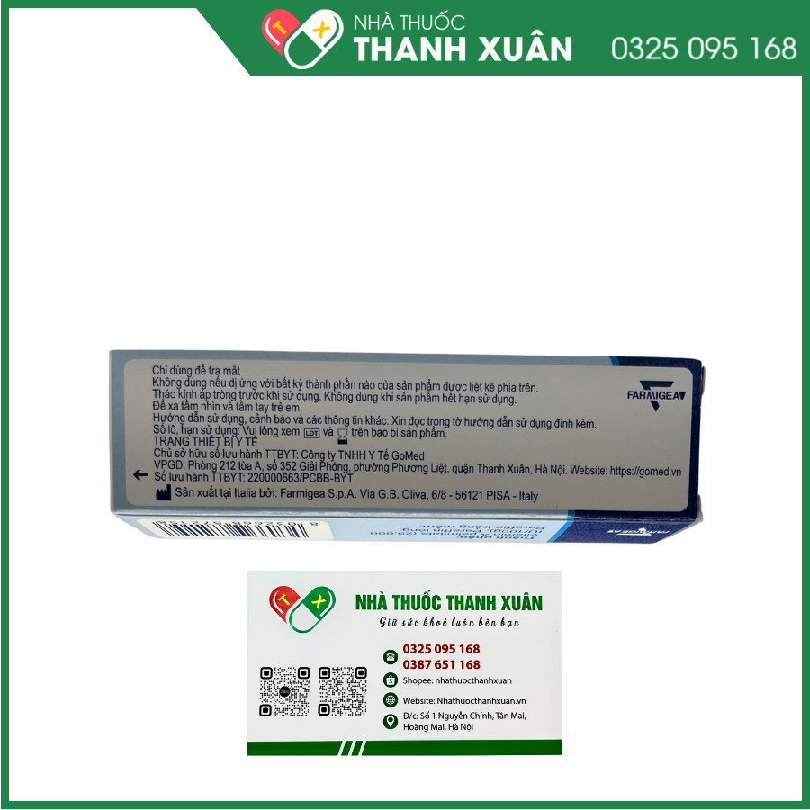HydraMed Night Sensitive giúp làm dịu, giảm khô mắt